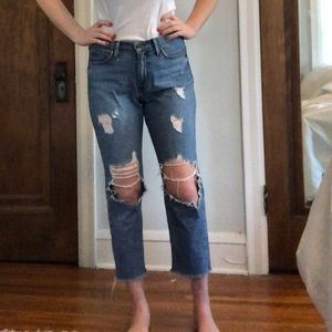 Just Black distressed jeans, sz 27